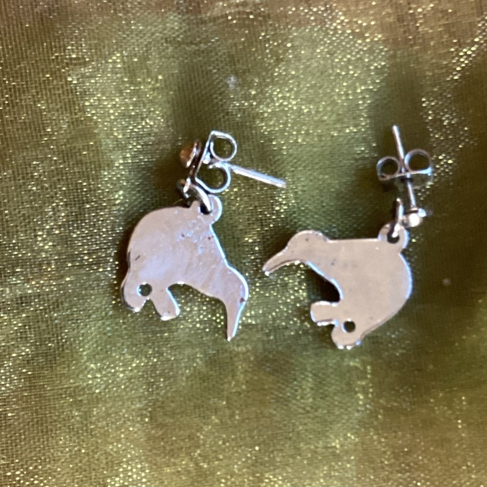 New Zealand 🇳🇿 KIWI BIRD Pierced EARRINGS Stud NWOT - Picture 4 of 16